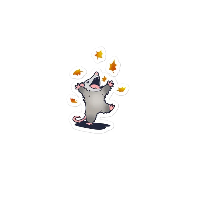 Autumn Possum Sticker